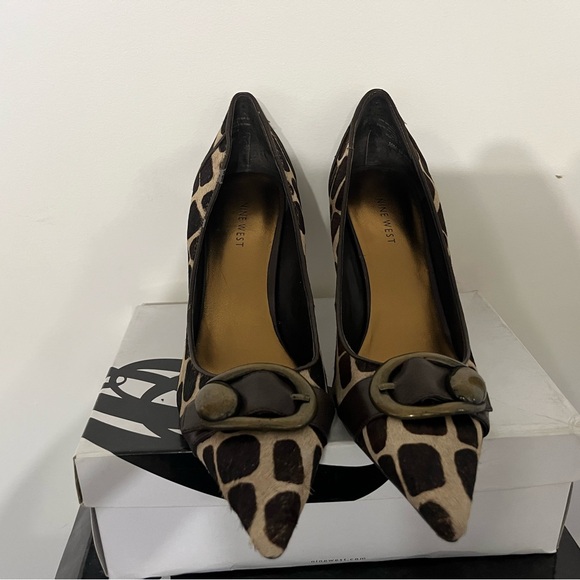 Nine West giraffe print heels - Picture 2 of 3